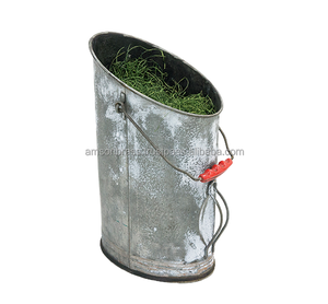 Herramienta de chimenea de hierro Pátina verde Cubo de carbón de hierro de metal decorativo Cubo de metal de diseño clásico a precio barato y mejor precio - Product Image 2