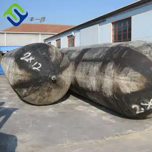 Ship lifting roller balloon ship launching air bags China factory price pneumatic rubber marine airbag