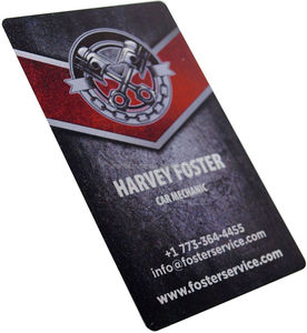 Fait sur commande imprimé UV en aluminium en métal carte de visite - Product Image 1