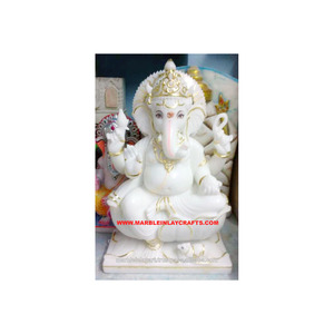 God Ganesh Marble Sculpture - Product Image 1