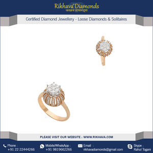 Anillo de compromiso de diamantes de oro blanco de 18kt Joyería elegante y lujosa - Product Image 4