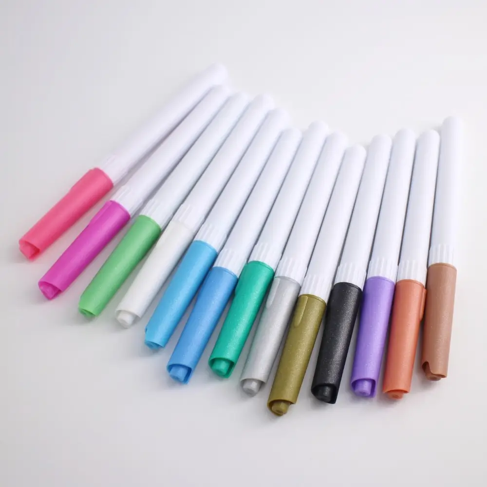 Promotional multi-colour party wine glass metallic marker pen