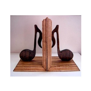 Estantería decorativa de Metal con base de madera, moderna y lujosa biblioteca de letras musicales, sujetadores vintage hechos a mano únicos - Product Image 1