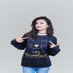 Custom Logo High quality 100% cotton Embroidery custom size 160 gram <b>White</b> Blank Ladies Tshirt - Product Image 4