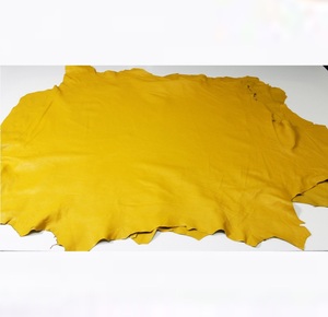 MANGO de cuero suave amarillo, piel de oveja, Napa de cuero suave de la mejor calidad, venta al por mayor - Product Image 1