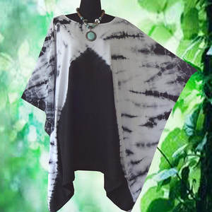 Caftán corto de rayón suave y teñido, ropa de playa de diseñador, novedad - Product Image 1