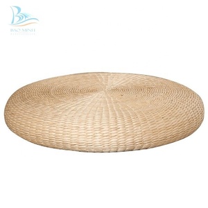 Puff otomano de jacinto de agua, paja, taburete, silla, puff de Vietnam - Product Image 1