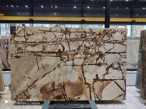 Dalle de <span class=keywords><strong>Pierre</strong></span> de Luxe Brésil <span class=keywords><strong>Rome</strong></span> Impression Quartz Naturel Brun - Product Image 4