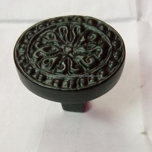 Poignée et bouton de tirage en fonte noire style vintage pour tiroirs, armoires, meubles de cuisine et portes et fenêtres, vente en gros - Product Image 2