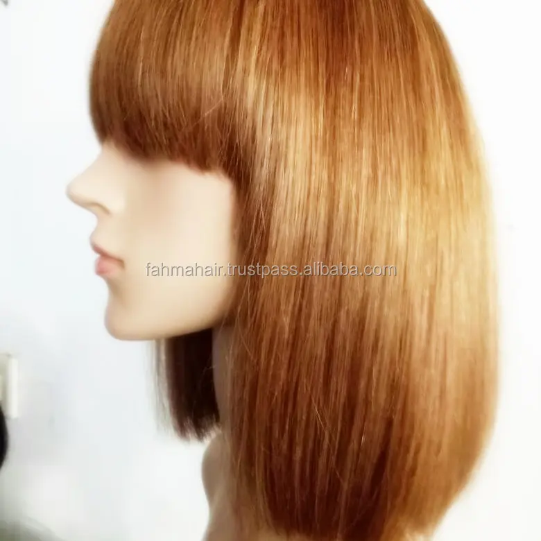 Hermosas damas peluca colores y NATURAL100 % cabello humano