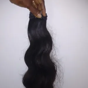 Cabello humano remy, tejido de la india