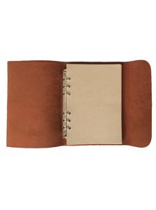 โน้ตบุ๊ค A5เกลียววางแผน A6หนัง PU หมายเหตุปกหนังสือไดอารี่วาระที่6เครื่องผูกแหวน - Product Image 2