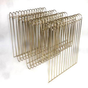 Antique Brass cuốn sách đứng & giữ tập tin mới sắt lưới dây cuốn sách Rack hiển thị cho văn phòng nhà giấy chất liệu Trang trí kệ - Product Image 6