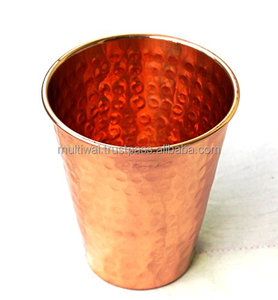 Juego de 2 vasos de cobre martillados para uso doméstico en hoteles - Product Image 3