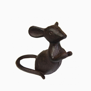<b>Mouse</b> Decorative Cast Iron Door Stopper - Product Image 1