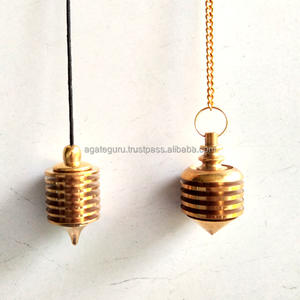 Metal péndulo vertical duro bobina latón espiral péndulo de la India - Product Image 1