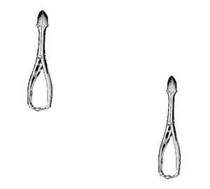 Pinzas Obstétricas Perforadoras Naegele de Alta Calidad, 25 cm, Instrumentos Quirúrgicos Médicos de Acero Inoxidable MAHERSI - Product Image 1