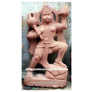 Estatua de Dios Hanuman, piedra arenisca - Product Image 1