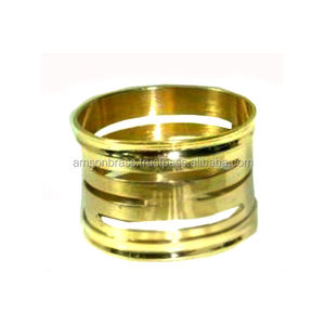 แหวนผ้าเช็ดปากโลหะสำหรับงานแต่งงานงานปาร์ตี้ชุบแบบคลาสสิกใหม่ล่าสุดห่วงผ้าเช็ดปากโลหะสำหรับตกแต่งบ้านโรงแรมร้านอาหาร - Product Image 2