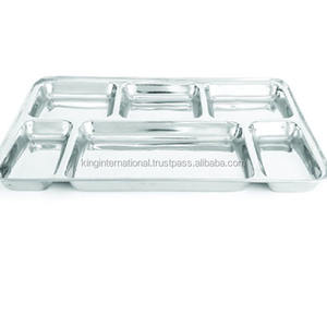 Bandeja rectangular de acero inoxidable - Product Image 1
