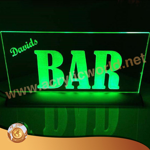 Señales acrílicas iluminadas con borde Led, base de señal led de fábrica - Product Image 1