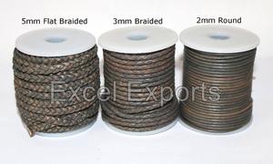 Tangas de cuero auténtico de la mejor calidad en varios colores 1mm 1,5mm 2mm 3mm cuentas de encaje para Excel exporta pulseras y collares - Product Image 6