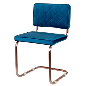 Chaise industrielle moderne avec siège confortable et élégant en cuir et fer - Product Image 3