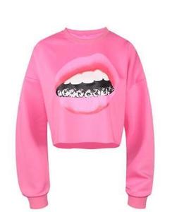 Custom Plain Women Streetwear Track Suit <b>Cropped</b> <b>Top</b> Hoodie New Design Your Own 100% Polyester Sublimated Custom Hoodies2025 - Product Image 5
