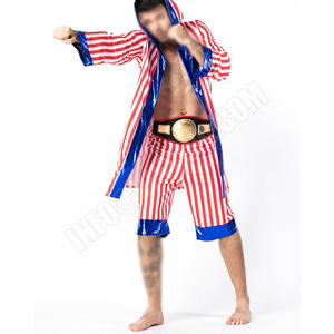 Vêtements de boxe pour enfants, garçons, rouge et noir, Rocky Balboa, avec shorts, équipe de boxe, clubs, robe - Product Image 3