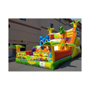 Dino 8x5x6m Parque infantil inflable Castillo de atracciones para niños Gorila inflable portátil - Product Image 1