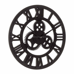 <span class=keywords><strong>Orologio</strong></span> da <span class=keywords><strong>parete</strong></span> moderno con rivestimento in polvere nera per la casa e il soggiorno - Product Image 3