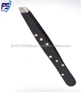 Pincettes pour extensions de cils avec pétales, outil de maquillage avec poignée conçu, forte et incurvée, type h/f - Product Image 1