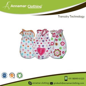 100% coton biologique certifié GOTS nouveau-né bébé mitaines/bébé mitaines ensemble bébé mitaines doigt imprimé et couleur unie ensemble - Product Image 4