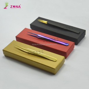 Pince à cils volume russe faux logo personnalisé pince à cils plasma noir pince à cils incurvée pince à cils pour extension de cils - Product Image 3