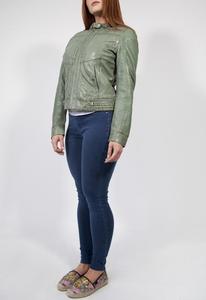 Veste en cuir au design unique et élégant pour dames, vêtements d'extérieur et d'hiver, nouveautés, manteau à fermeture éclair pour femmes, vente à chaud - Product Image 3