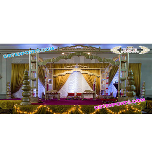 Hindu Ritual Wedding Sankheda Mandaps Indian Wedding <b>Wooden</b> <b>Carved</b> Mandap Set Unique Wedding Mandap for <b>Sale</b> USA Event decor - Product Image 1