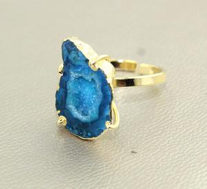 Anillo de plata de primera ley y circón para mujer, sortija ajustable, plata esterlina 925, Circonia cúbica, zirconia, circonita, zirconita, zirconita, color azul cielo, 24k - Product Image 2