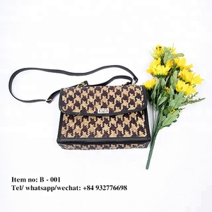 Bolso de paja con asa para la playa, venta al por mayor - Product Image 3