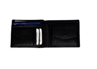 Dompet kulit asli Top kualitas tinggi dompet tempat kartu pria kulit asli 100% warna hitam desainer kapasitas besar mewah