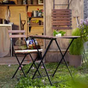 Portable <b>Folding</b> <b>Table</b> and Chairs Set for Garden/ Balcony/ Coffee Shop - Product Image 2