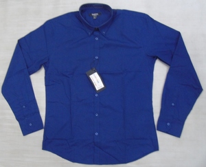 Camisas ajustadas azules diseñadas para hombre 2018, ropa para ir a la Oficina para la temporada de primavera - Product Image 1