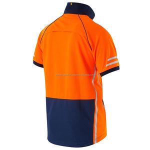 Polo haute visibilité tout temps Chemises de sécurité sur mesure à manches courtes Workwear Glory Color Construction Manufacturer Quality - Product Image 4