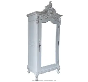 ฝรั่งเศสสไตล์เฟอร์นิเจอร์ Armoire สีขาวของ Armoire สีขาว1เฟอร์นิเจอร์ประตู-Armoire เฟอร์นิเจอร์มะฮอกกานีอินโดนีเซีย