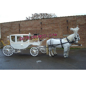 รถม้าวิคตอเรียแบบมีหลังคาสวยงาม รถม้าไม้แบบมีหลังคา รถม้าสำหรับงานแต่งงานรุ่นล่าสุด พร้อมหลังคา สไตล์ออสเตรเลีย - Product Image 1