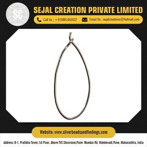 Boucles d'oreilles en argent sterling de haute qualité Cerceaux en gros de perles de verre de fournisseur fiable avec un style charmant - Product Image 4