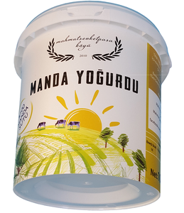 Seau en plastique pour yaourt de 1 litre avec couvercle, emballage alimentaire rond de 40 oz avec poignées, matériau PP de qualité alimentaire, couleur personnalisable IML - Product Image 4