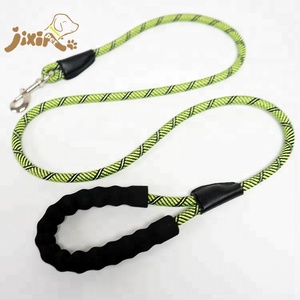 Tali nilon reflektif tugas berat kustom pabrikan tali Anjing Penuntun Slip obral populer tali nilon cetak sutra Solid 5 kaki - Product Image 2