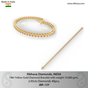 Pulsera de diamantes (envío gratis en compras superiores a $2000, el cliente tiene derechos de importación e impuestos) - Product Image 2
