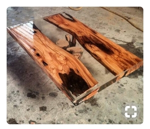 Design moderno Epoxy River Table Mistura impressionante de madeira e resina Aptidão para a beleza da natureza no uso de móveis - Product Image 2