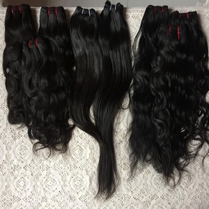 <span class=keywords><strong>Aliexpress</strong></span> מסיבי מכירה עבור מקדש בתולה רמי שיער טבעי חבילות, מחירים עבור שיער לא מעובד הודו עם שיער טבעי סגרים frontals - Product Image 1